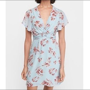 New Light blue floral dress